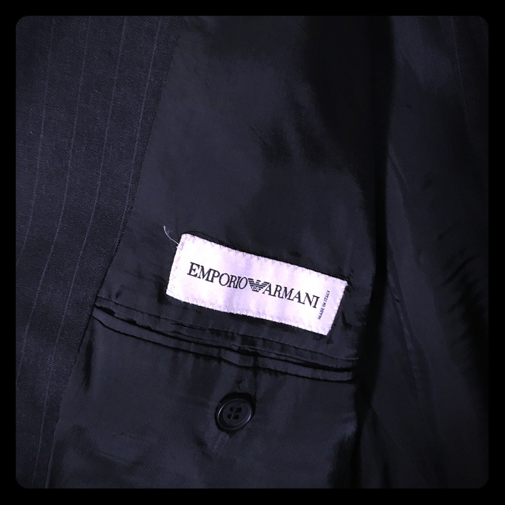Emporio Armani pinstripe suit -beautiful!
